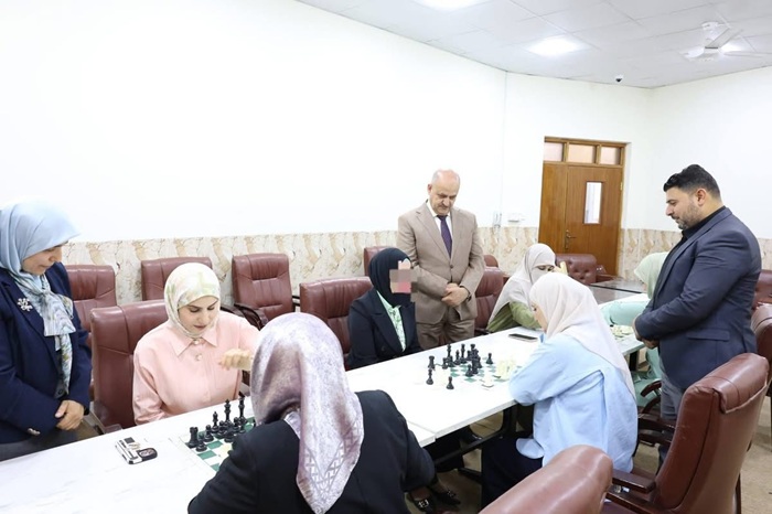  مسابقة في لعبة الشطرنج لموظفات وتدريسيات الكلية